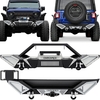 OEDRO? Front Rear Bumper for 2018-2022 Jeep Wrangler JL & Unlimited JLU (2/4 Doors),  w/D-Rings & Winch Plate Mounting