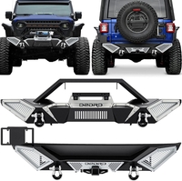 OEDRO? Front Rear Bumper for 2018-2022 Jeep Wrangler JL & Unlimited JLU (2/4 Doors),  w/D-Rings & Winch Plate Mounting