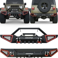 OEDRO? Full Width Front Rear Bumper for 1987-2006 Jeep Wrangler TJ & YJ