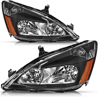 OEDRO? Headlight Assembly for 2003-2007 Honda Accord,  Housing Amber Reflector Headlamp