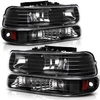 OEDRO Headlights Assembly for 1999-2002 Chevy Silverado 2000-2006 Suburban 1500/2500/Chevrolet Tahoe