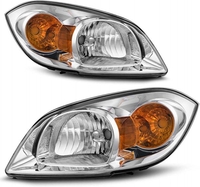OEDRO? Headlights Assembly for 2005-2010 Chevy Cobalt & 2007-2010 Pontiac G5 & 2005-2006 Pontiac Pursuit Clear Lens Headlamps Left+Right