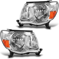 OEDRO? Headlights Assembly for 2005-2011 Toyota Tacoma 2-Door & 4-Door,  Amber Reflectors and Clear Lens