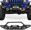 OEDRO Jeep Full Width Front Bumper with Winch Plate Mounting for 2018-2022 Wrangler JL,  2020-2021 Gladiator