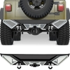 OEDRO? Rear Bumper for 1987-2006 Jeep Wrangler TJ & YJ,  Off-Road Rear Bumper with Hitch Receiver & 2 x D-Rings
