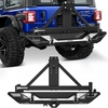 OEDRO? Rear Bumper Tire Carrier for 2018-2022 Jeep Wrangler JL & Unlimited JLU (2/4 Doors),  with Hitch Receiver & D-Rings & Reflective Armor