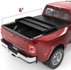 OEDRO? Soft Tri-fold 8ft Tonneau Cover for 2002-2021 Dodge Ram 1500; 2003-2022 Dodge Ram 2500 3500; 2019-2021 Ram 1500 Classic