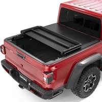 OEDRO? Soft Tri-fold Tonneau Cover Compatible with 2020-2021 Jeep Gladiator,  Fleetside 5 Feet Bed