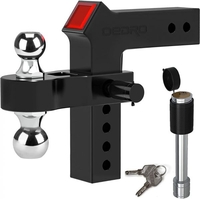 OEDRO? Tow & Stow Hitch Ball 8" Drop Raise Trailer Tow Hitch Ball Mount Towing