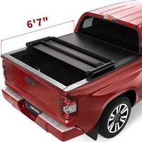OEDRO? Upgraded Soft Tri-fold Truck Bed Tonneau Cover for 2014-2021 Toyota Tundra with 6.6ft Bed,  Fleetside